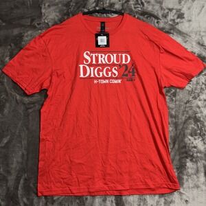 BreakingT Stroud Diggs '24 H-Town Comin Graphic T-Shirt Mens XL NWT‎